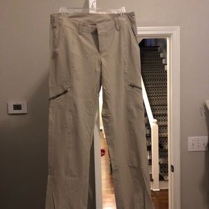 Khaki color athleta pants sz 8- worn twice